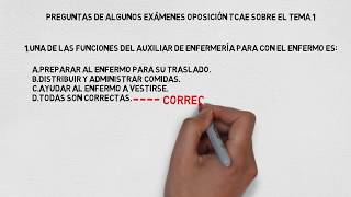 11 PREGUNTAS ESENCIALES TEMA 1 OPOSICIÓN AUXILIAR DE ENFERMERÍA 💉📖 [upl. by Panchito17]