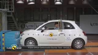 La Fiat 500 obtient trois étoiles aux crashtests Euro NCAP [upl. by Sweyn732]