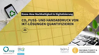 CO₂ Fuß und Handabdruck von IKTLösungen quantifizieren [upl. by Burkitt315]