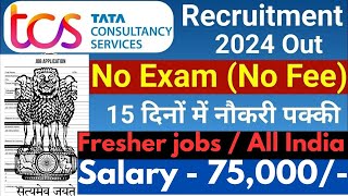 TCS Recruitment 2024 TCS hiring Freshers  Latest Hiring  TCS JOBS  OFF Campus Placements  jobs [upl. by Ashlin24]