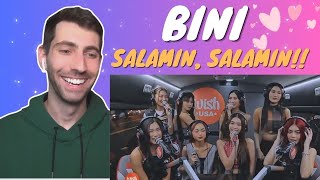 BINI performs quotSalamin Salaminquot LIVE on the Wish USA Bus  REACTION [upl. by Gyasi]