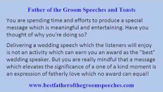 Father of Groom Wedding Speech Guidelines  Where to Find Inspiration in Writing Wedding Speeches [upl. by Iduj]