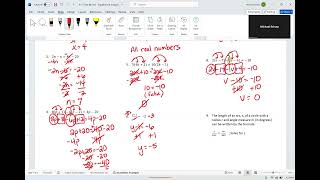 Test Review on Equations amp Inequalities [upl. by Hurst]