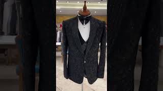 Designer Embroidered Tuxedo suit for men  hand embroidered suit collection for men  black tuxedo [upl. by Jeane]