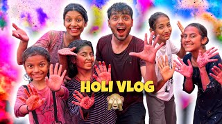 Holi Vlog 2024 😍 Sabne Bhot Color Lgaya Best Holi Kheli Es Bar Toh ❤️ [upl. by Jamin627]