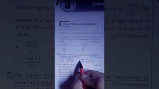 Chemical kinetics Neet PYQ questions shorts neet shorts neet chemistry ytshorts [upl. by Osber]