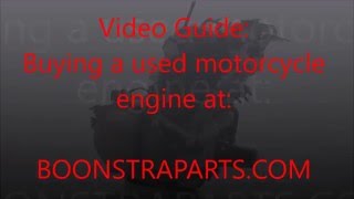 Used Motorcycle Engines how do we prepare your order  Boonstra Parts [upl. by Damal]