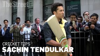 Sachin Tendulkar​ Shows You How to Hold a Cricket Bat [upl. by Akinahs]