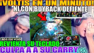 LE DAN LA VOLTIS Y ENFURECE MACARIUS R3V1ENTA SU TECLADO DE IRA CULPA A SU VOID DE M4F1OSO DOTA 2 [upl. by Hunfredo]