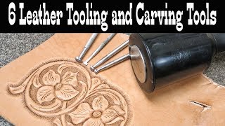 6 Leather Tooling and Carving Tools for Beginners  Introduction to Floral Carving  How to Tutorial [upl. by Hill]