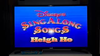 Closing To Disneys SingAlong Songs HeighHo 1991 VHS [upl. by Edijabab]