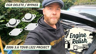 EGR DELETE  BYPASS  L322 36 TDV8 Range Rover [upl. by Leland564]