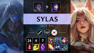 Sylas Mid vs Ahri Pentakill Legendary  KR Challenger Patch 1419 [upl. by Ardnosal614]