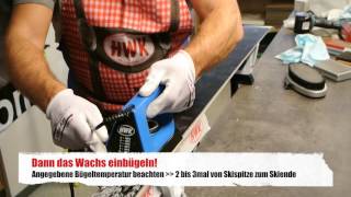 Skiwachsen mit HWK Skiwachs  Grundwachs Alpin [upl. by Nylodnew]