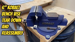 6quot Kobalt Bench Vise Tear down and Reassembly  Attempting to Fix Loose movable jaw and screw [upl. by Myke298]