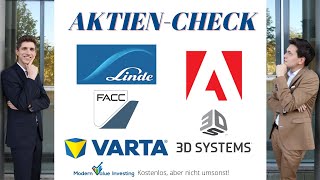 5000€ in Linde Aktien Investiert  FACC  3D Systems  Varta  Adobe [upl. by Rogerson]