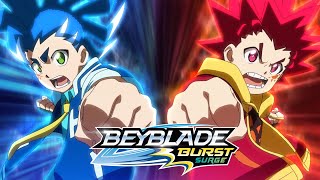 BEYBLADE BURST SURGE Conoce a los Bladers Hyuga amp Hikaru [upl. by Ravel]