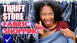 How To Shop for Fabric at a Thrift Store and Deconstruct Clothes for Upcycling [upl. by Cherish323]