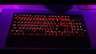 Corsair K68 Cherry MX Reds Stock Sound Test [upl. by Burney]