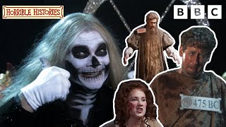 Horrible Histories FUNNIEST Ever Stupid Deaths 💀  CBBC halloween [upl. by Anihpled]