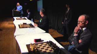 SHORT VERSION Magnus Carlsen Blind amp Timed Chess Simul at the Sohn Conference in NYC [upl. by Anneg924]