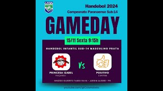 Paiçandu x Curitiba  Campeonato Paranaense de Handebol Sub14 • 2024 [upl. by Awhsoj]