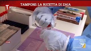 Tamponi alla Fiera di Vicenza la ricetta di Zaia [upl. by Agn808]