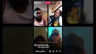 Big syke send Ant Glizzy a message on dc blacks ig live [upl. by Dwyer783]