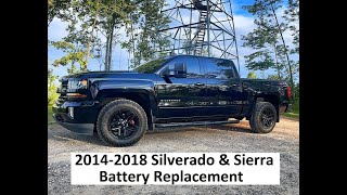 DIY 2014  2018 Silverado Sierra Battery Replacement  How To [upl. by Phila]