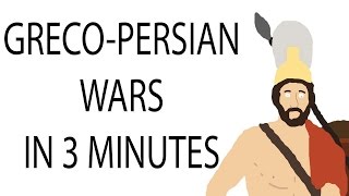 GrecoPersian Wars  3 Minute History [upl. by Eelano726]