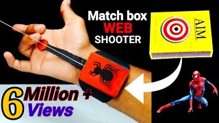 How To Make SPIDERMAN Web Shooter with matchbox  DIY Spiderman web  easy web shooter tutorial [upl. by Yxel]