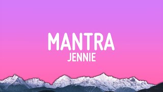 JENNIE  Mantra Lyrics [upl. by Ecirahc]