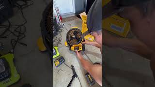 Testing dewalt cordless fan using 20v battery with 20AH 🔋🪫❤️😎 shortsfeed dewalt batteryfan [upl. by Ostap633]