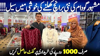 Karachi wholesale cloth marketWN Fashion New Branch Opening Mega Sale  Leftover GodamChef Uzma [upl. by Yecnahc]