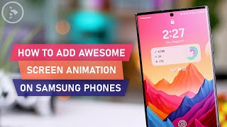 How to Add Lock screen Animations on Samsung Phones using Good Lock Wonderland [upl. by Lenej]