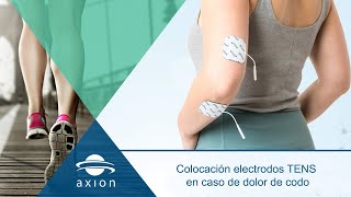 Colocación electrodos TENS para dolor de codo  Electroestimulación TENS con electroestimulador TENS [upl. by Barnebas]