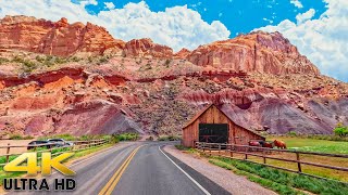 2 Hours of Scenic Driving in Capitol Reef National Park  Utah Hwy 24 4K [upl. by Jevon]