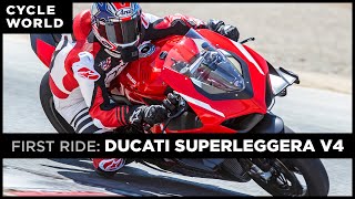 2020 Ducati Superleggera V4 First Ride Review [upl. by Atselec970]