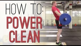 How to POWER CLEAN Power Clean properly  exercise demonstration with correct technique [upl. by Boarer]