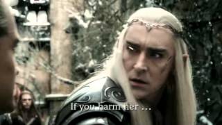 The Hobbit BOTFA Extended Edition  Thranduil Wife Gems [upl. by Doralin733]