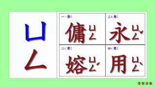 ㄅㄆㄇ 注音符號 拼音24  ㄩ的四聲拼音與發音練習Traditional Chinese Pinyin [upl. by Mussman]