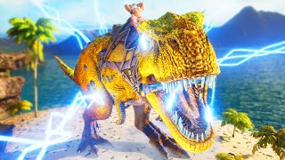 Taming All The Elemental Dinosaurs  ARK MEGA Modded Survival [upl. by Ezarras]