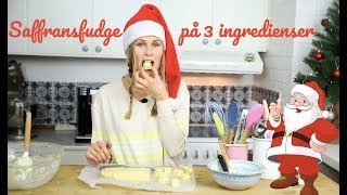 Saffransfudge på 3 ingredienser  Baka med Frida [upl. by Lenrad831]