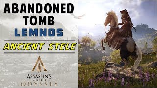 Abandoned Tomb Lemnos  Loot Treasure amp Ancient Stele Location  ASSASSINquotS CREED ODYSSEY [upl. by Notwal]