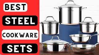 Best Stainless Steel Cookware Sets in 2023  Top 10 Best Cookware Sets for Your Kitchen [upl. by Elocal931]