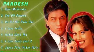 PARDES Movie All Songs Jukebox Shahrukh Khan Mahima Chaudhry INDIAN MUSIC [upl. by Etselec895]