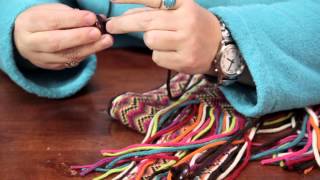 Ideas for Beads on the Fringe for a Knitted Scarf  Custom Crafts [upl. by Johny]