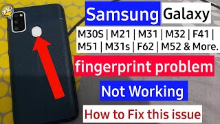 Samsung Galaxy M Series  Samsung fingerprint not working  How to fix  samsung fingerprint problem [upl. by Atteynot]