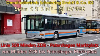 Sound Bus Setra S 315 NF von Omnibusbetrieb Schniering GmbH amp Co KG  NI RV 999 [upl. by Glynias]