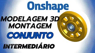 tutorial onshape modelagem 3d montagem conjunto [upl. by Pettit98]